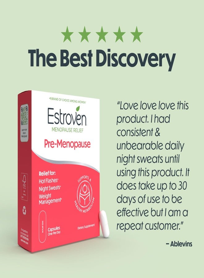 إستروفين لتخفيف أعراض ما قبل انقطاع الطمث، 30 قرصًا، مكونات مثبتة سريريًا، يوفر راحة من أعراض انقطاع الطمث بالإضافة إلى تخفيف التعرق الليلي والهبات الساخنة، خالٍ من الأدوية أو الإستروجين - Image 4